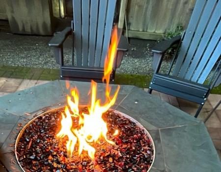 Monte Rio Treehouse's Gas Firepit