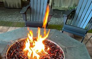 Monte Rio Treehouse's Gas Firepit
